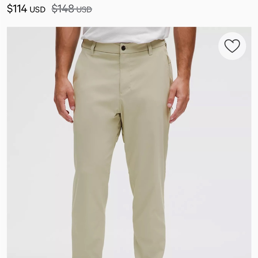 Men’s Tan Lululemon Commission Pants 31/31 - Picture 5 of 5